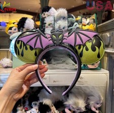 Disney Parks Sleeping Beauty Maleficent as Dragon Minnie Ears Headband Halloween