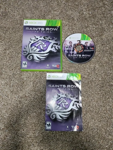 Saints Row: The Third (Microsoft Xbox 360, 2011) Complete Manual Tested