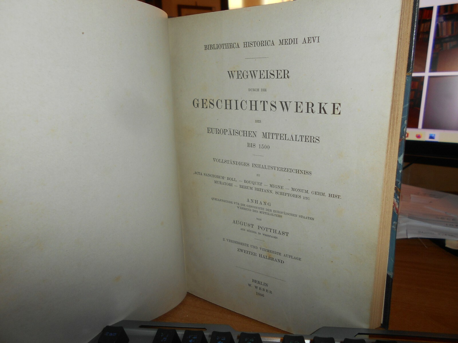 Immagine 4 - BIBLIOTHECA-HISTORICA-MEDII-AEVI-Von-AUGUST-POTTHAST-1895-1896