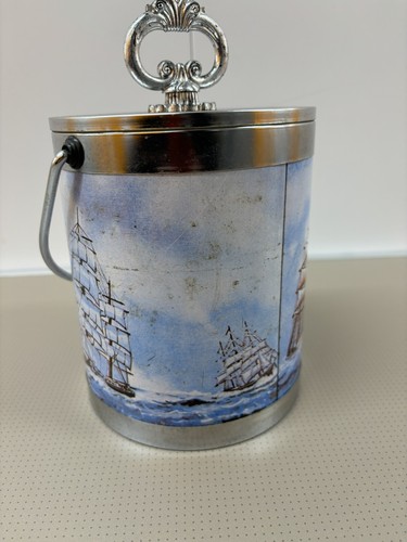 vintage ice bucket boat design barware sailboat - Picture 8 of 9