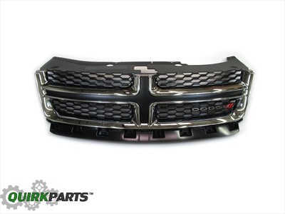 2011-2014 Dodge Avenger Chrome & Black Front Grille Grill Assembly MOPAR OEM NEW