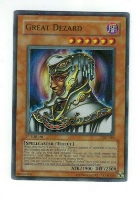 Yugioh Great Dezard PGD-020 Ultra Rare 1st Edition