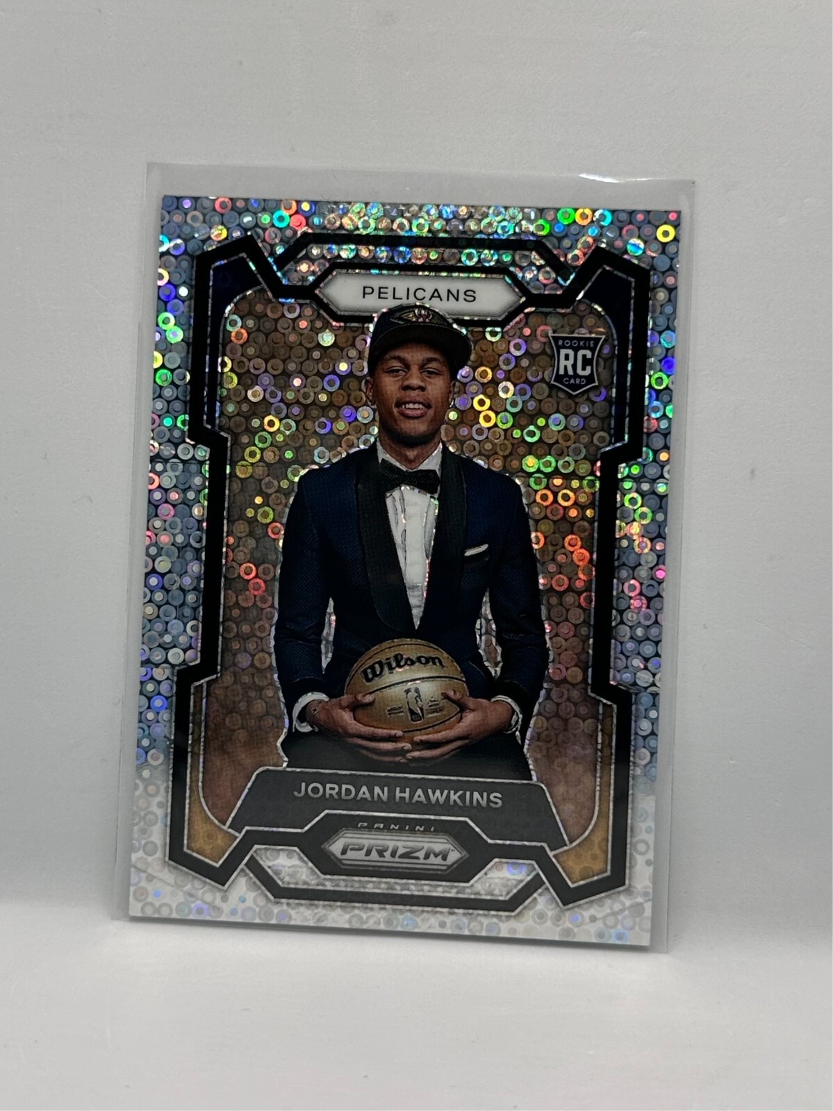 2023 Panini Prizm Fast Break Variation Jordan Hawkins RC Rookie #130 Silver