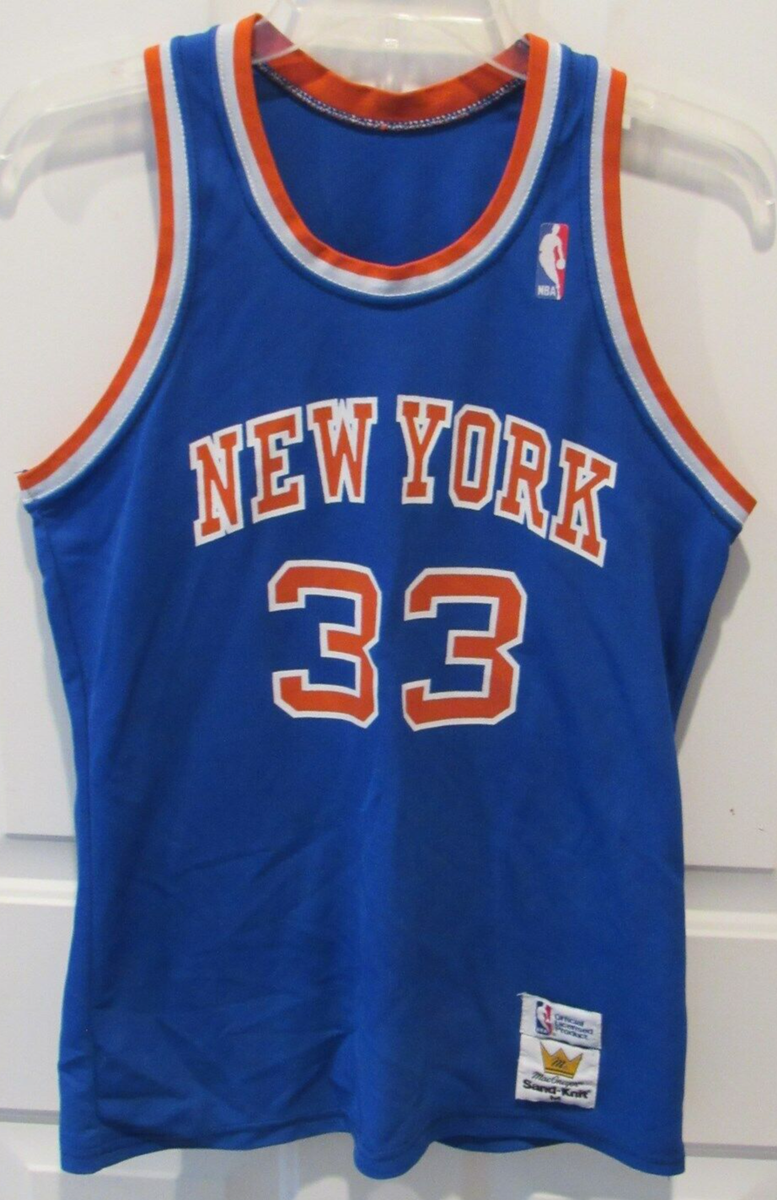 N*O様 USA製NBA KNICKS Patrick Ewing ユニ ユーイ RARE PATRICK EWING NEW YORK KNICKS JERSEY SIZE MEDIUM SAND KNIT