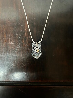 German Shephard Metal Charm Necklace - NEW - FREE SHIPPING