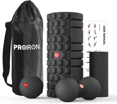 Schaumstoff Roller Set 5 in 1 Tiefengewebe Muskelmassage, Triggerpunktmassage