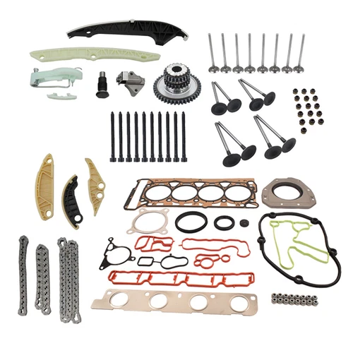Timing Chain Head Gasket Set Intake Exhaust Valves Kit for Audi A4 VW Jetta 2.0L - Picture 7 of 8