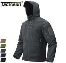 Men's Winter Fleece Jackets Warm Windproof Hoodie Outdoor Heavyweight Work Coats