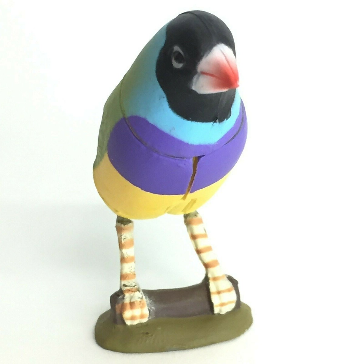 Choco Egg Mini Figure Bird Gouldian Finch Black Kaiyodo Furuta