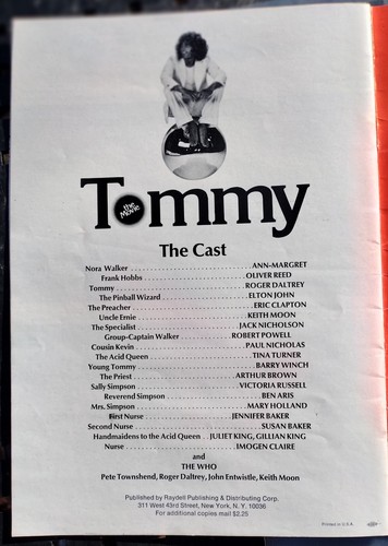 "Tommy the Movie" 22-seitiges Fotoprogramm mit "The Who" von 1975. - Bild 7 von 8