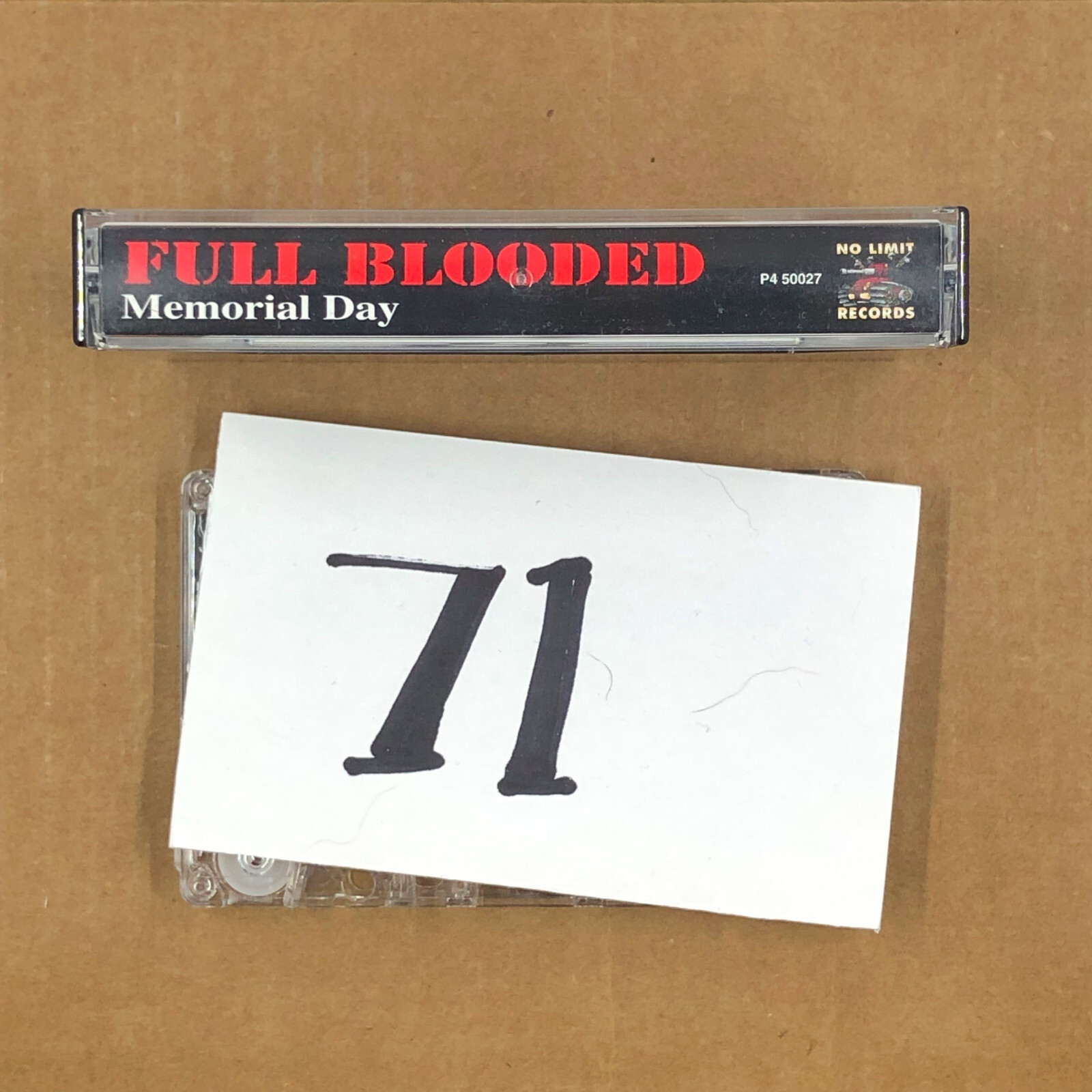 FULL BLOODED Cassette Tape MEMORIAL DAY 1998 Rap Hip Hop NO LIMIT ...