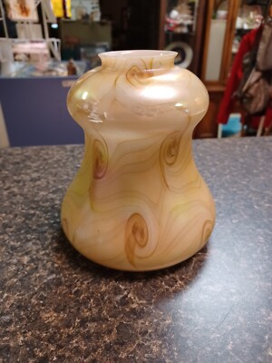 5.75'' Glass Todd Phillips Quoizel Swirl Shade 2'' Fitter