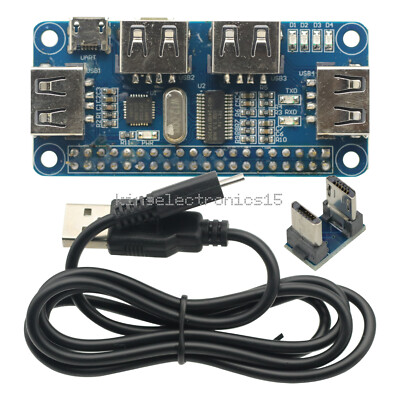 4 Port USB Hub For Raspberry Pi Expansion Board UART Raspberry Zero/Zero W/3B+