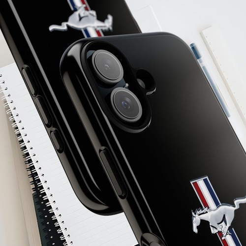 Black Tough Cases For iPhones, Samsung Galaxy Google Pixel Mustang GT Racing - Picture 12 of 210