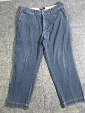 Vintage Polo Ralph Lauren Pants Mens 38x30 Blue Corduroy Chinos 100 Cotton