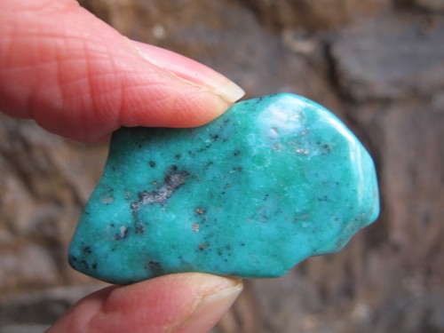 Large Crystal Turquoise Freeform Healing rare Turkish enhance intuition Truth 4g - Picture 2 of 24