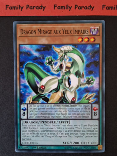 Dragon Mirage de Ojos Odd LEDD-FRC05 Postal Yugioh! 1ère Edition Francesa - Imagen 1 de 2