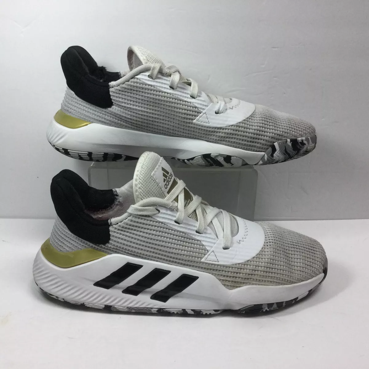 Adidas Pro Bounce 2019 Low Basketball Shoes White EF0472 Lace Size 8.5 eBay