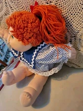Vintage 1986 Cabbage Patch White Girl Doll W Red Hair
