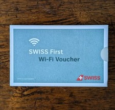  Swiss Connect Internet WiFi Voucher First Class UNLIMITED PREMIUM FULL FLIGHT
