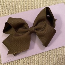 Classic Brown Hair Bow