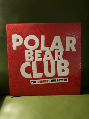 Polar Bear Club - The Redder The Better LP WHITE Vinyl Limited Edition VG+ OOP