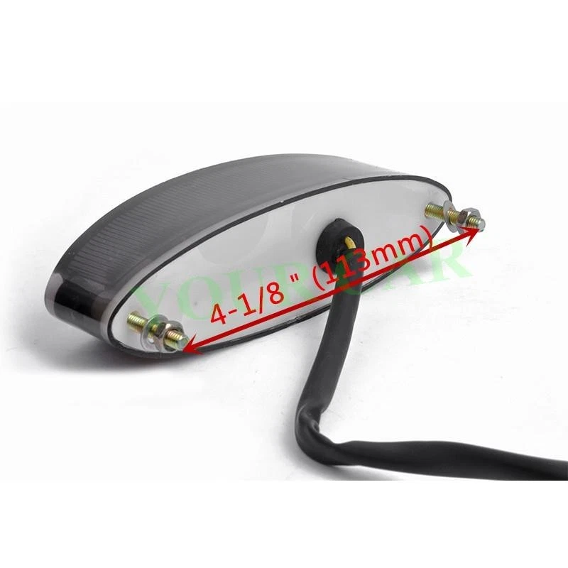 Luz trasera universal 12V roja 28 LED para parada de freno moto todo terreno 12V Foto 3 de 4