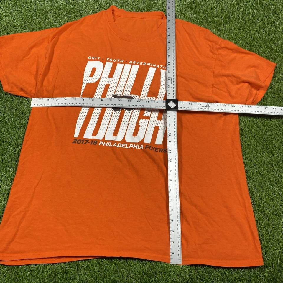 Camisa Philly Tough Philadelphia Flyers Para Hombres XL Naranja Gildan NHL Hockey Foto 4 de 4