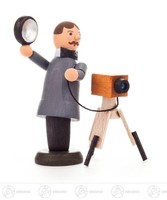 Miniatur Fotograf H=Ca 6 Cm Neu Erzgebirge Weihnachtsfigur Holzfigur