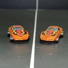 VTG 1975 LOT OF 2 HOTWHEELS REDLINE CORVETTE STINGRAY BLACKWALL ORANGE HONG KONG