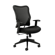 Wave High Back Ergonomic Office Chair with Adjustable Arms, High Back Ergonom...