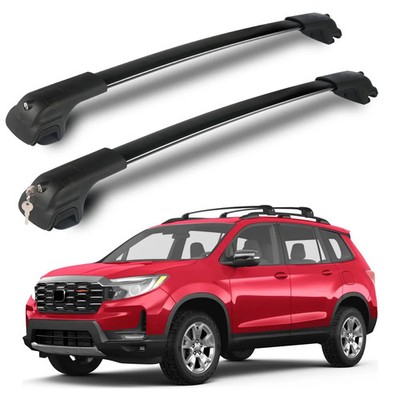 LINGHANG Lockable Roof Rack Cross Bars for Honda Passport 2019-2025 Black