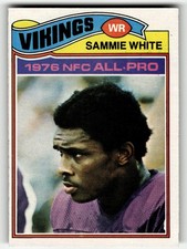 1977 Topps Sammy White #340 Minnesota Vikings ROOKIE CARD HIGH GRADE BEAUTY!. rookie card picture