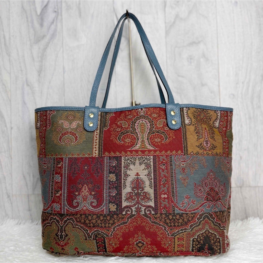 Etro Tote Shoulder Handbag Patchwork Multicolor U… - image 21