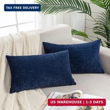 Lumbar Support Pillow Decorative Rectangle Throw Pillow Covers 12"x20" I