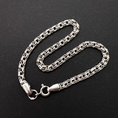 Vintage 925 Sterling Silber Kette Armband 6,2 g klassisches Glieder Design Schmuck