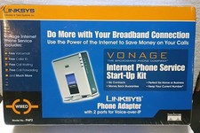 Linksys PAP2 internet phone Adapter With 2 Ports Voice-over-IP, NEW Sealed