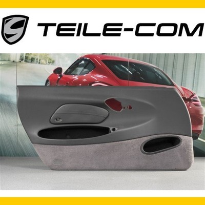 Porsche 911 996 Door Panel + Airbag Trim Faux Leather Space Grey LEFT