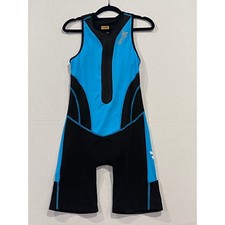 SPARX Men's Triathlon Suit Cycling Bike Jersey Padded Shorts Black Blue Size L