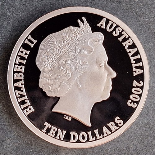 2003 Australia "Port Phillip Patterns" 36.31 g Silver (99.9%) proof $10 coin - Picture 2 of 2