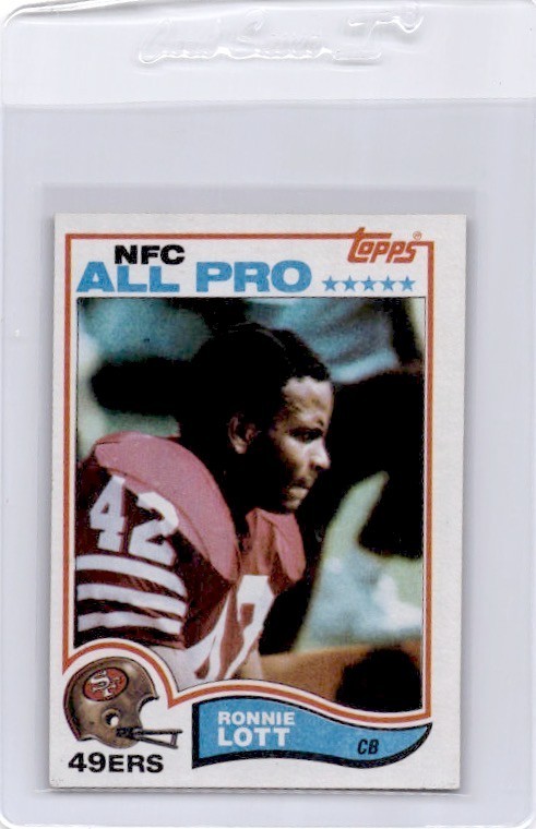 1982 Topps - Ronnie Lott #486 Football Card NFC All-Pro Mid Grade