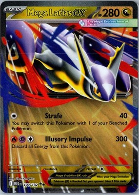 Mega Latias ex - 100/132 Mega Evolution - Double Rare Near Mint