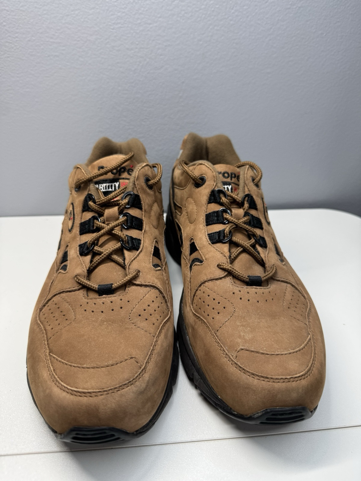 SAOLA Scarpa da passeggio Propet Stability M2034 in pelle marrone nabuk da uomo 8