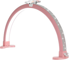 Half Moon Light with Phone Holder, 29 in 48W Nail Desk Lamp, Lash Light for Eyel