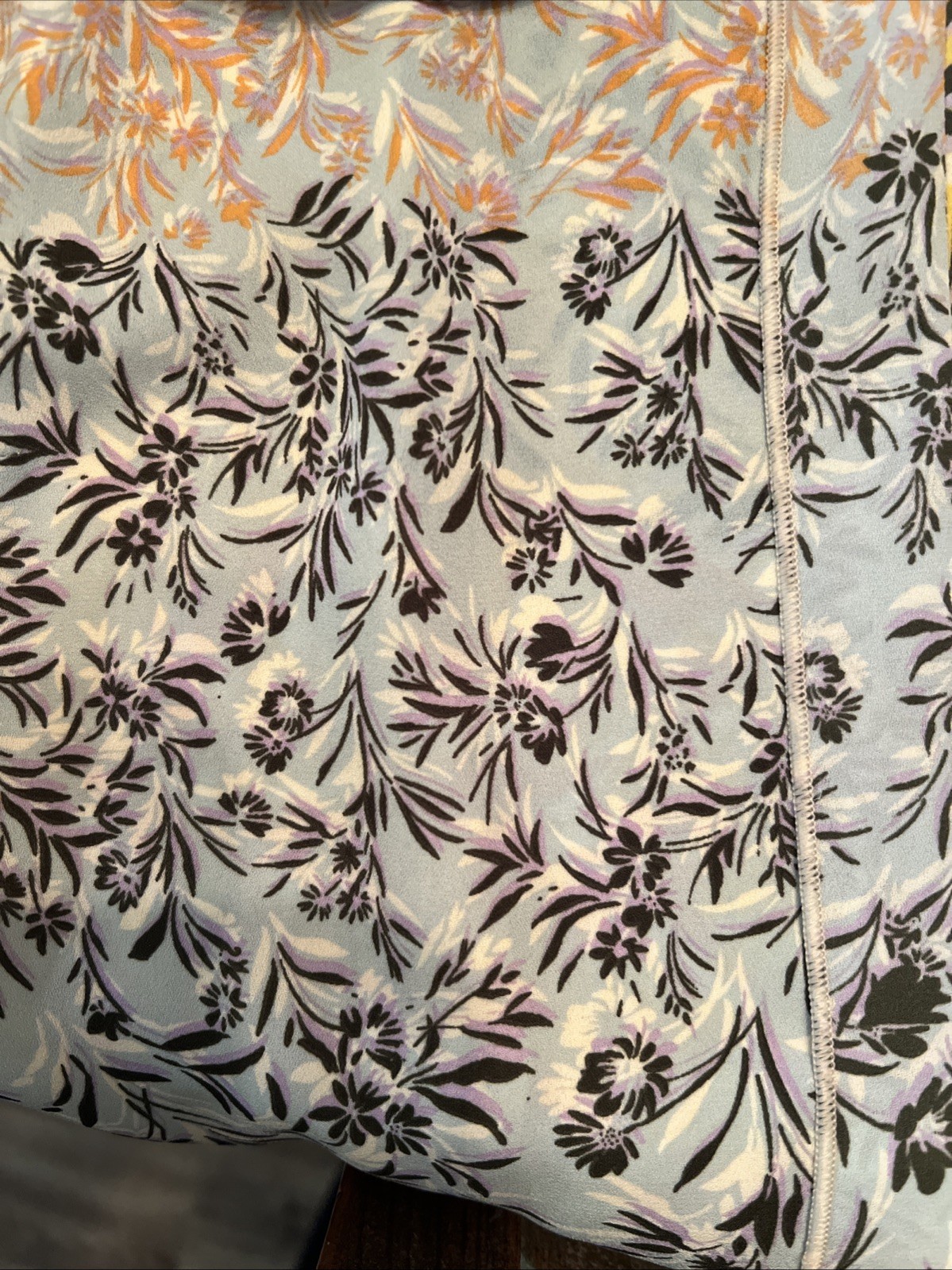 Cabi Patchwork Golden Glow Split Neck Blouse Cont… - image 10