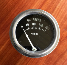 Vdo Oil Pressure Gauge 1950s 60s White Rocket Needle Oil Press 0-160 Porsche Vdo Oil Pressure Gauge 1950s 60s White Rocket Needle Oil Press 0-160 Porsche