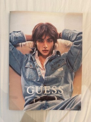Guess STRAY KIDS HYUNJIN KOREA POP-UP Lookbook Tarpaulin Bag Denim