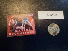 Boris Spassky vs Bobby Fischer Chess Grand Master 2012 Mocambique Stamp b
