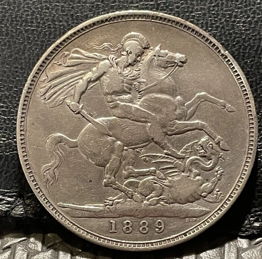 1889年 グレートブリテン クラウン銀貨 1889 年英国皇冠币| eBay