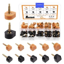 Rustark 30 Pairs High Heel Replacement Tips U Shaped Heel Repair Caps, Shoes ...